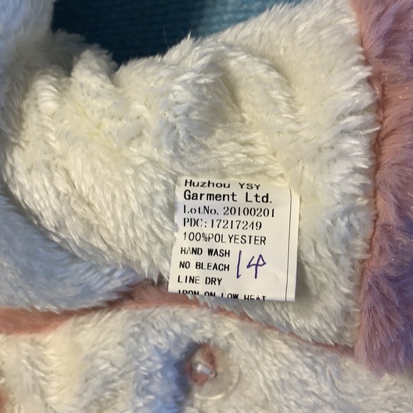 🌶 3/$30 NWT Infants Reversible Plush Hoodie - Picture 6 of 7